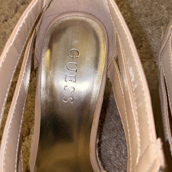Tan Guess Wedge Heels - Picture 2 of 8